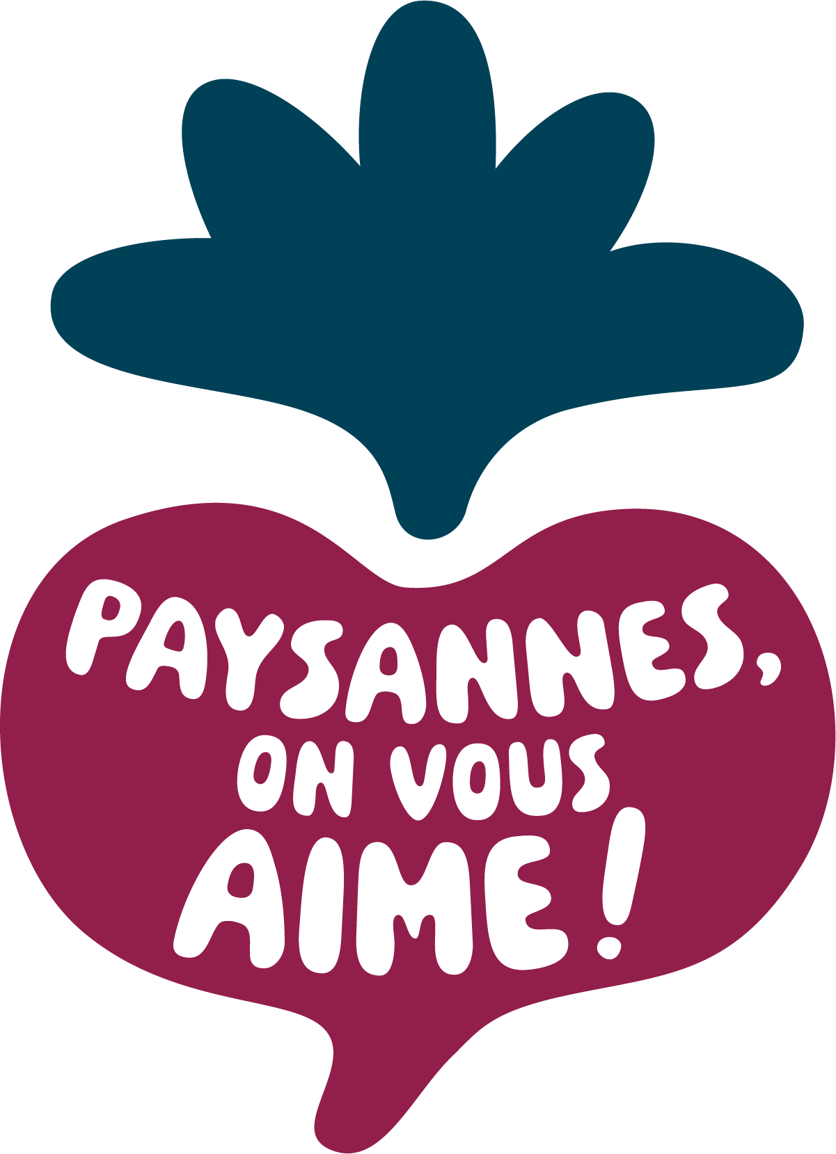 Logo de l'exposition Paysannes, on vous aime !